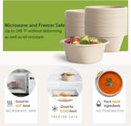 32 Ounce Large Paper Bowls Disposable Soup Bowl Disposable Heavy Duty Compostable Bowls, Eco-friendly Sugarcane and