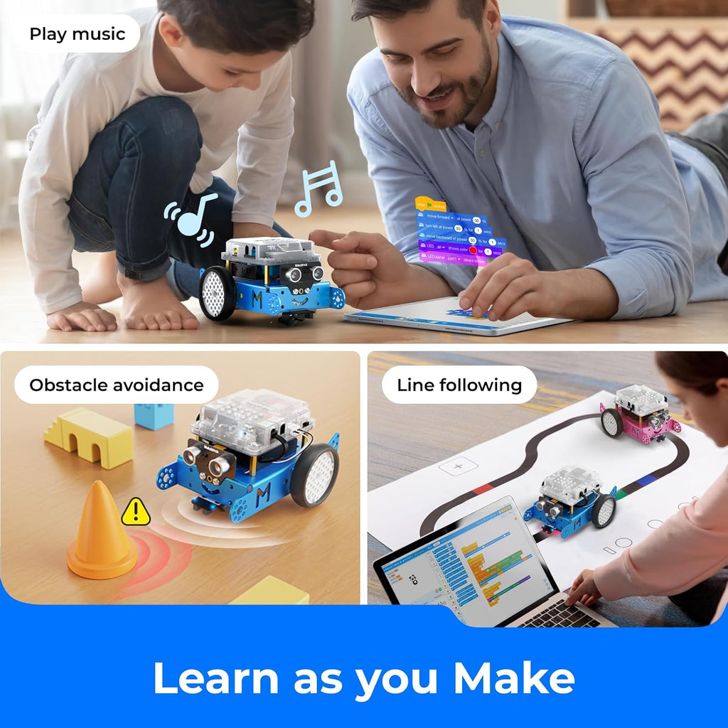 mBot STEM Coding Toys Robotics for Kids Ages 8-12 | Learn to Code with Scratch & Arduino, STEM Robot Kits & Toys
