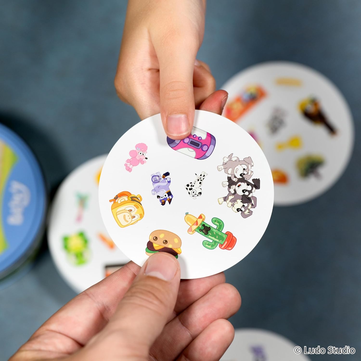 Spot It! Bluey Card Game - Fast-Paced Matching Game Featuring Bluey & Friends, Fun for Family, Kids & Adults, Ages