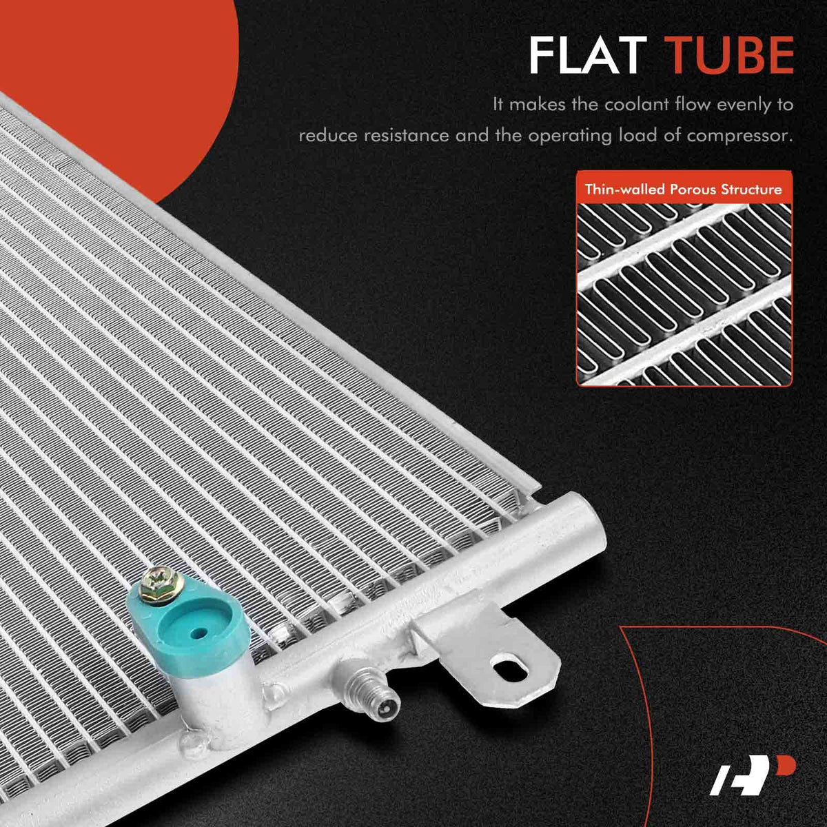 A-Premium Air Conditioning Condenser Compatible with Audi