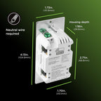 Enbrighten Z-Wave Long Range On/Off Switch, 800 Series, Toggle