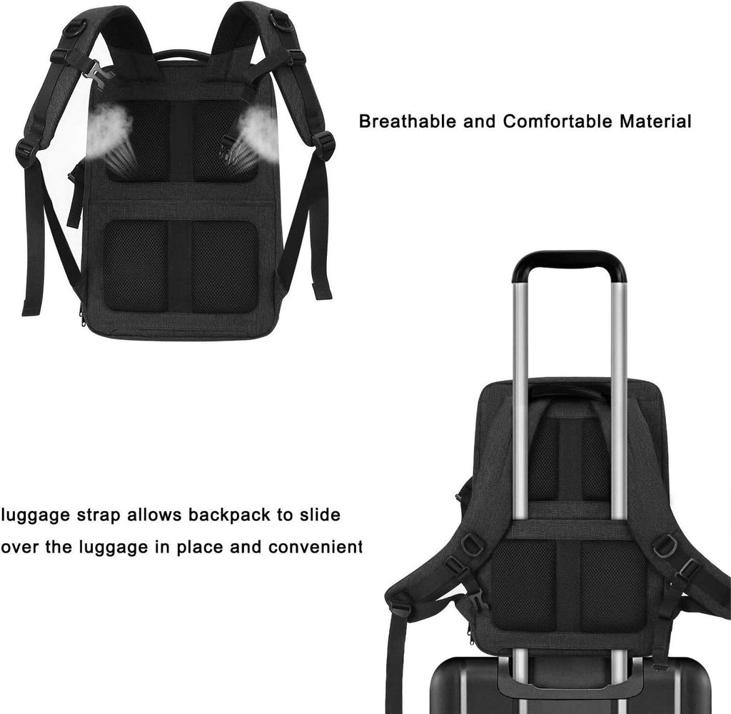Camera Backpack, DSLR/SLR/Mirrorless Photography Camera Bag | Waterproof Front Hard Shell&17.3 inch Laptop