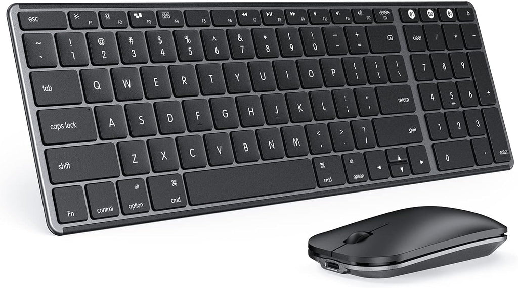 SKM64-2 Bluetooth Keyboard and Mouse Combo for Mac, MacBook and iPad | Multi-device Bluetooth switching, quiet