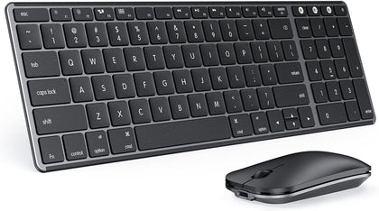 SKM64-2 Bluetooth Keyboard and Mouse Combo for Mac, MacBook and iPad | Multi-device Bluetooth switching, quiet
