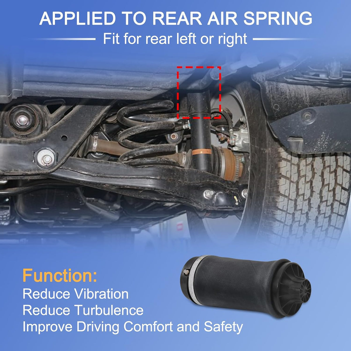 Rear Air Suspension Spring Bag Compatible with 2011-15 Jeep Grand Cherokee