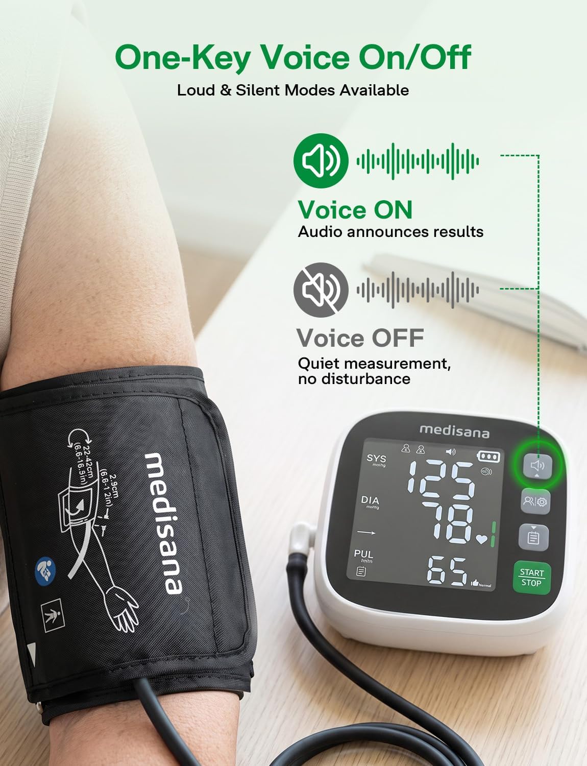 Blood Pressure Monitor for Home Use, Upper Arm BP Machine