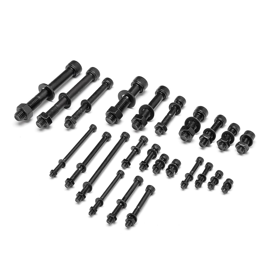 434PCS M5 M6 M8 M10 M12 Metric Bolt Assortment for Precision Machinery