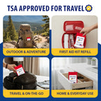 First Aid Kit Refill Burn Care Refill Pack | Convenient & Portable