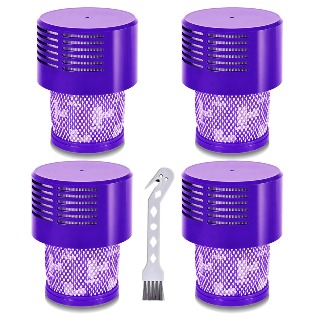 4 Pack Replacement for V10 Filters Compatible with Dyson Vacuum Filter