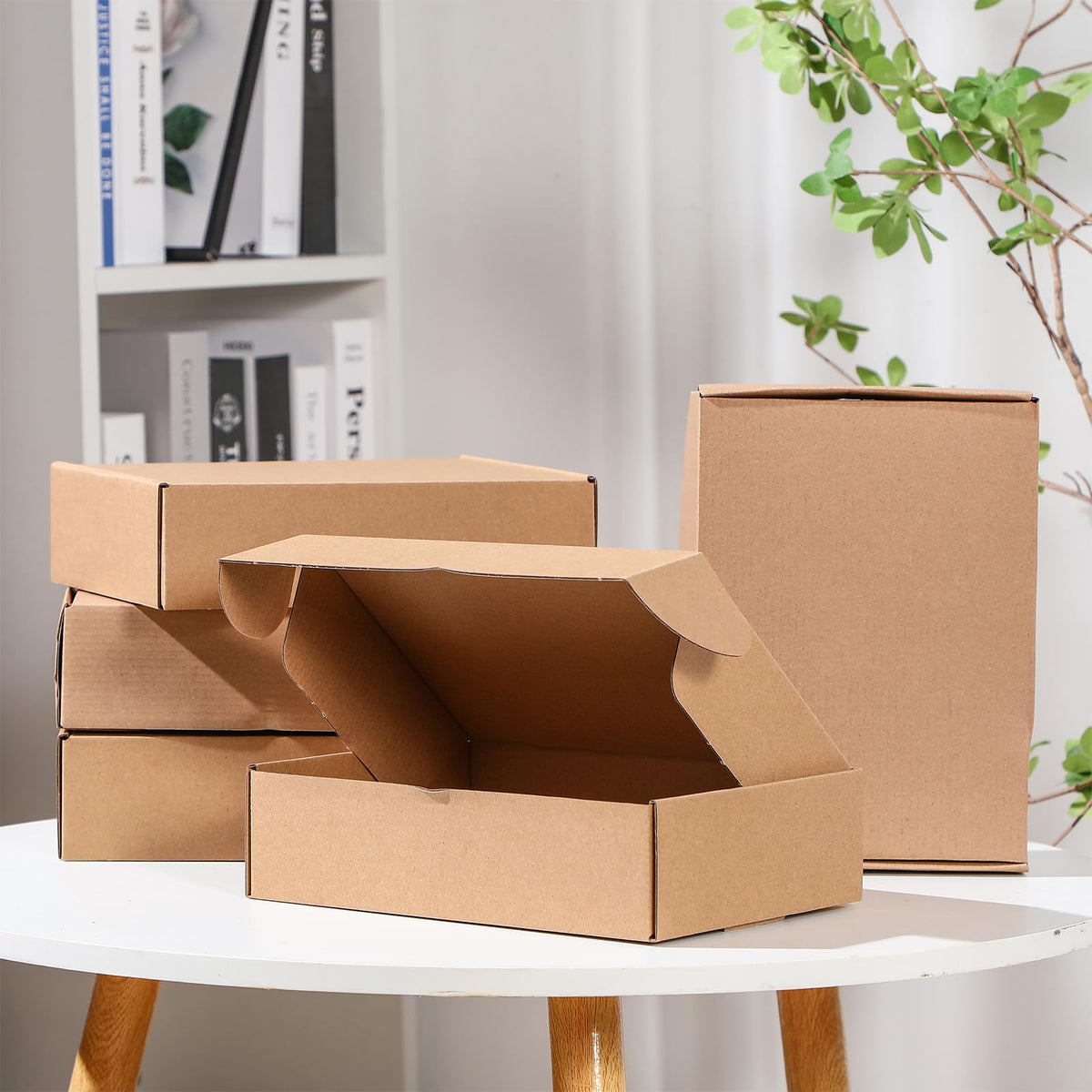 100 Pcs 7.87x5.51x1.5'' Shipping Boxes Corrugated
