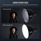 Parabolic Softbox Kit, 35.4" Bowens Mount Soft Box, NS72P | With Light Diffusers