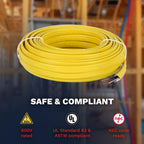Solid Indoor Wire 12/2 W/G NMB Cable - Yellow (25FT)