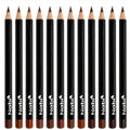 12-Piece Brown Lip Liner Pencil Set - Assorted Brown Tones | Long-Lasting Creamy Formula | Lip Makeup Kit for Women