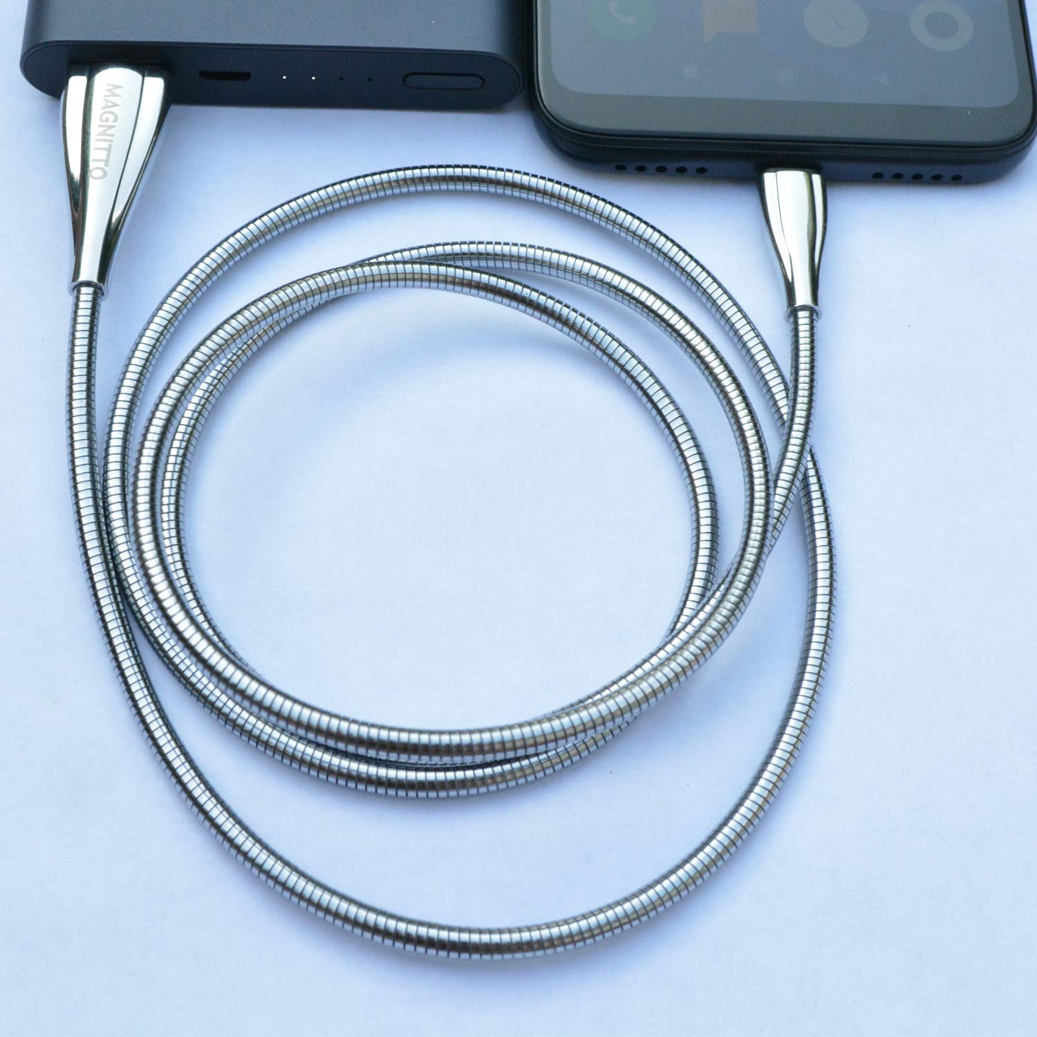 USB Type C Cable, Metal Braided Cord 6ft 2-Pack, Fast Type-C Charger Durable USB-A to USB-C Charging Cable for