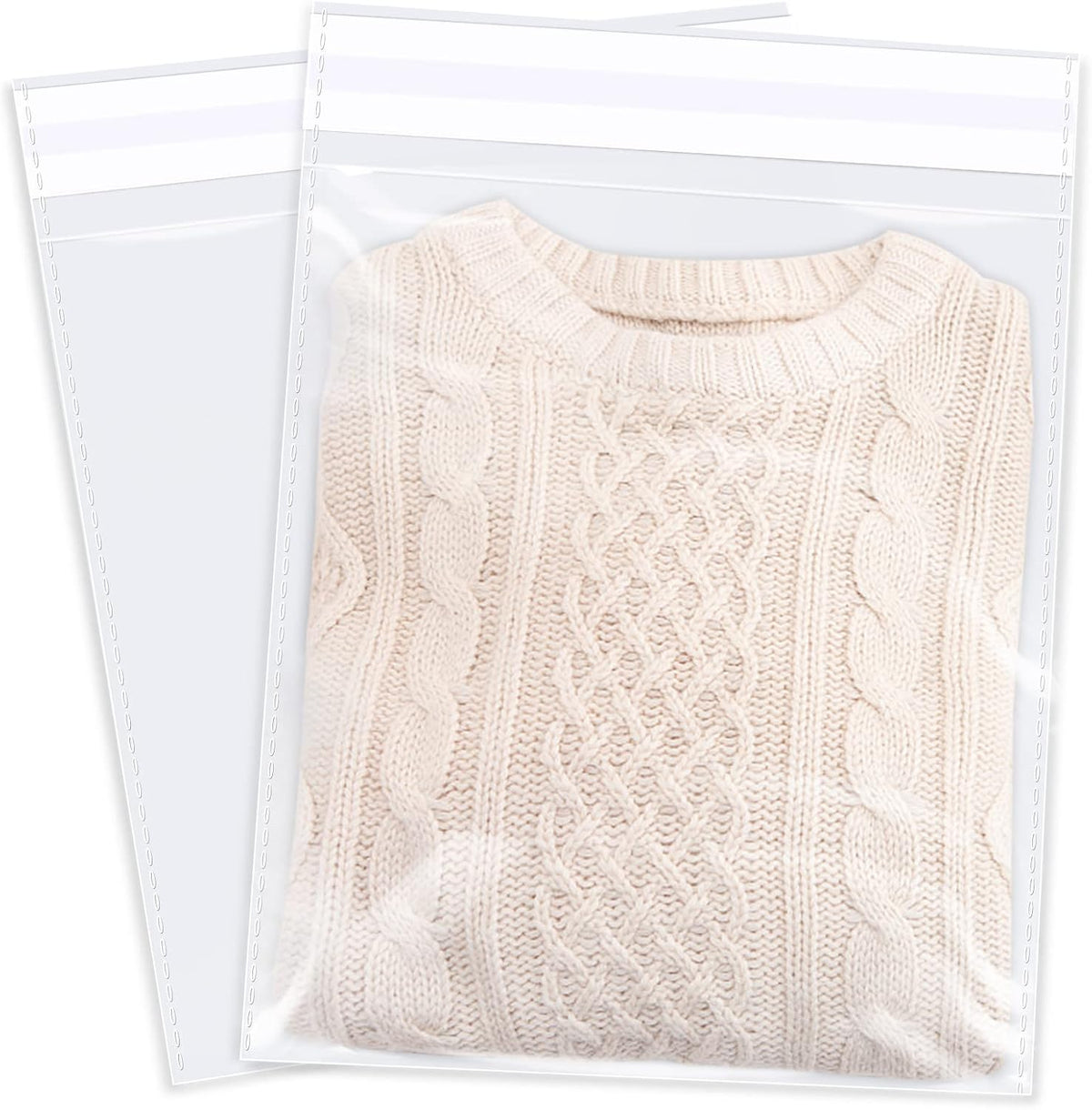 12" x 18" (100 Count) Clear Cellophane Bags