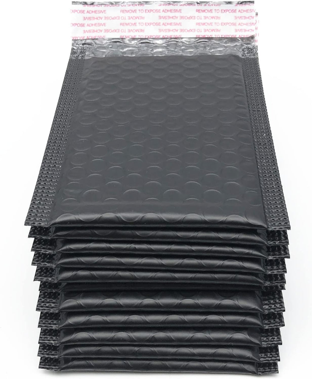 5x7 Inch Black Poly Bubble Mailers Small Self-Sealing Shipping Bags 100Pack
