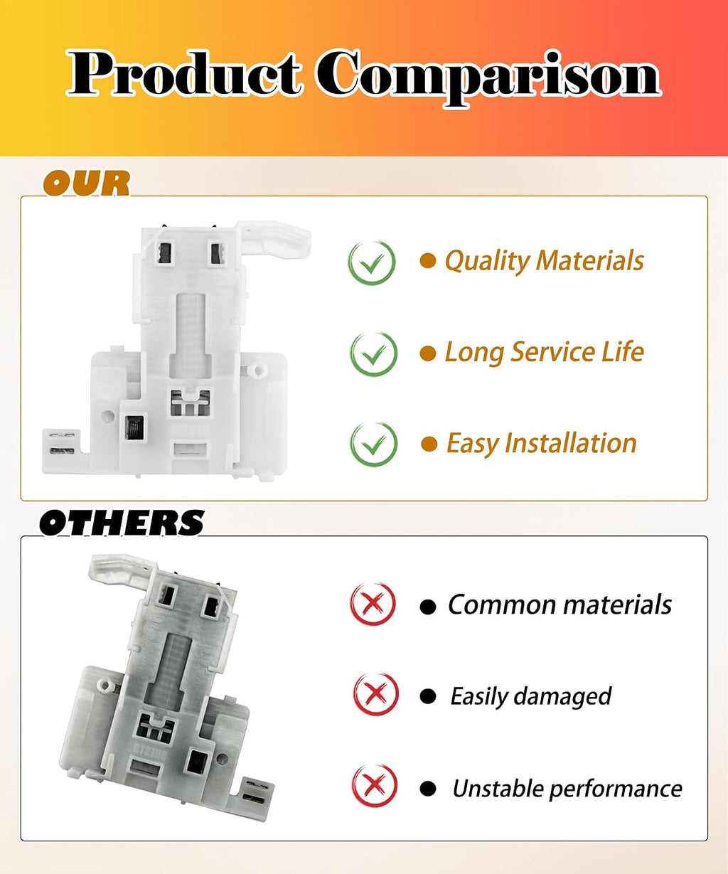 10006917 Dishwasher Door Latch Lock Assembly Fits for Bosch Dishwashers