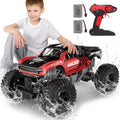 RC Trucks 4x4 Offroad Waterproof - 1:12 Scale Large Amphibious Remote Control Car, Dual Motors Crawler Vehicle