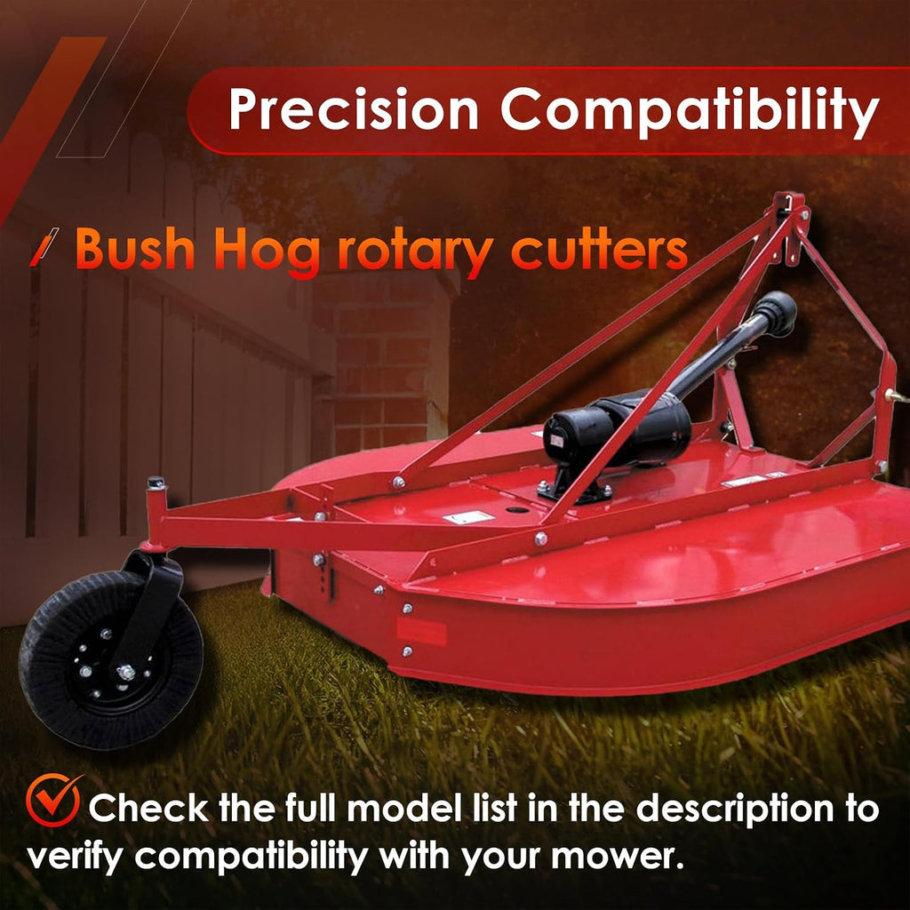 Tail Wheel Caster Fork, Fit for Bush Hog Rotary Cutter, Brush Mower Yoke | Fits Tractor Rotary Cutters/Brush Mower