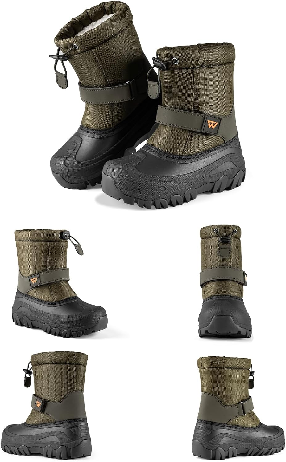 Boys Girls Snow Boots for Little/Big Kids | Waterproof,Lightweight,Outdoor Warm Cozy,Anti-Slip,Mid Calf,Lining