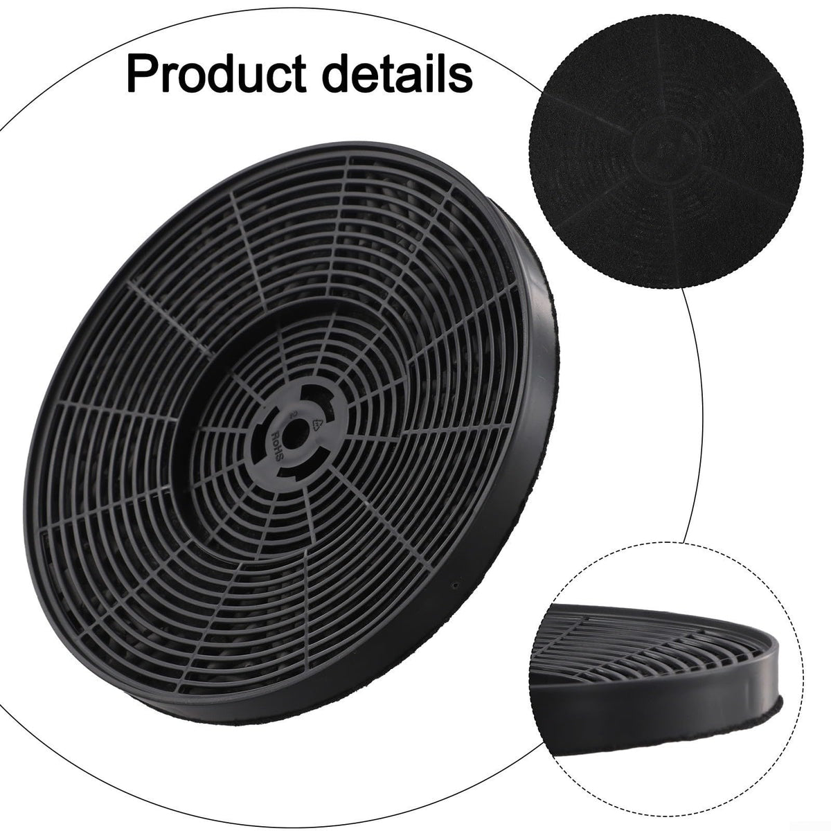Noteflora Activated Carbon Range Hood Filter Replacement Part For Kitchen Ventilation System