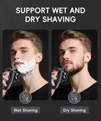 Head Shavers for Bald Men, 5-in-1 Grooming Kit, 7D Rotary Electric Shaver