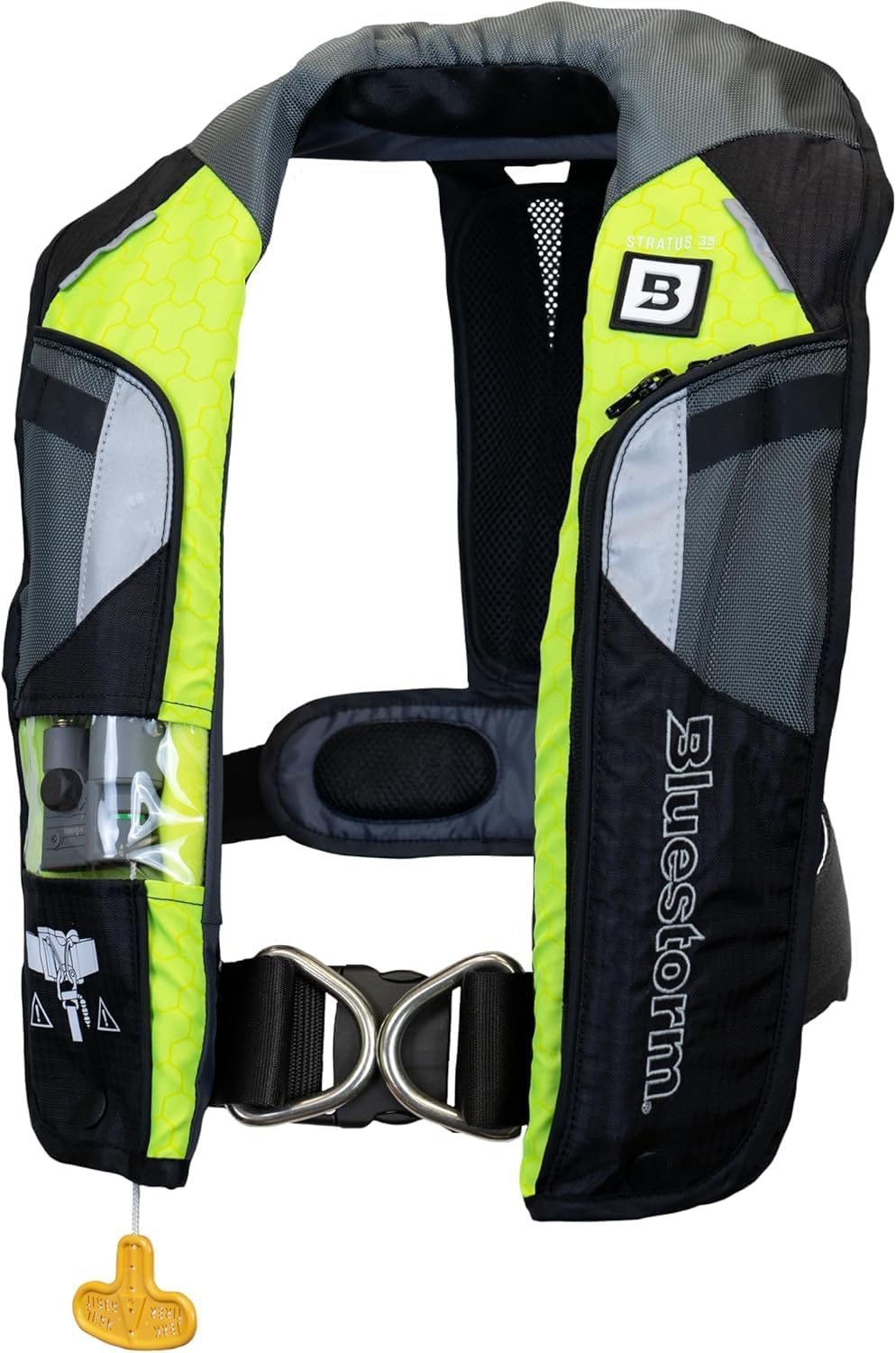 Stratus 35 Inflatable Life Jacket PFD for Adults | US Coast Guard (USCG) Approved Automatic Self Inflating Life Vest