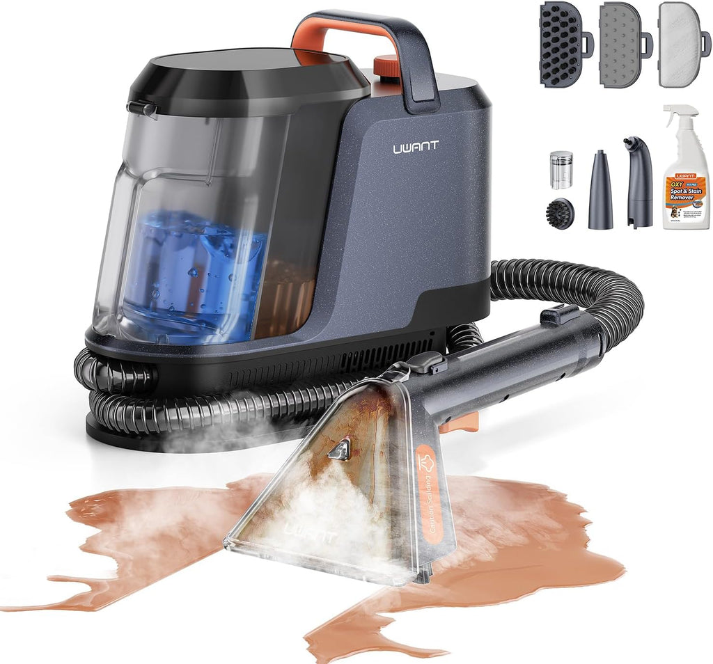 Carpet Cleaner Machine with Steam&Hot&Cold Water Models 18Kpa Powerful Suction Upholstery Cleaner Machine with Pet