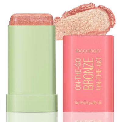 Highlighter Makeup Stick - Blush Highlighters Makeup Stick for Face & Body, Natural Silky Shimmer Highlight, Bendable