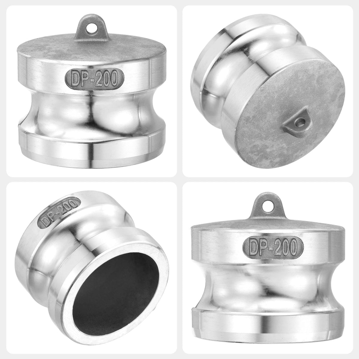 Kozelo 2Pcs Type DP 2"Aluminum Dust Plug Cam Lock Hose Fitting