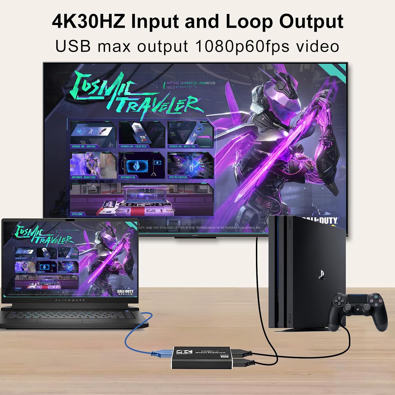 4K Capture Card Game Capture Card 1080P 60FPS for Streaming | Capturadora De Video For Game Recording Live Streaming