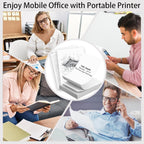Thermal Paper 8.5x11 Inch for Portable Printer, 200 Sheet Multi-Type
