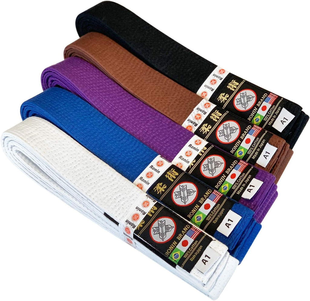 Japan Made Deluxe Jiujitsu BJJ Gi Belt - 1.75” wide-12 Row Stitching