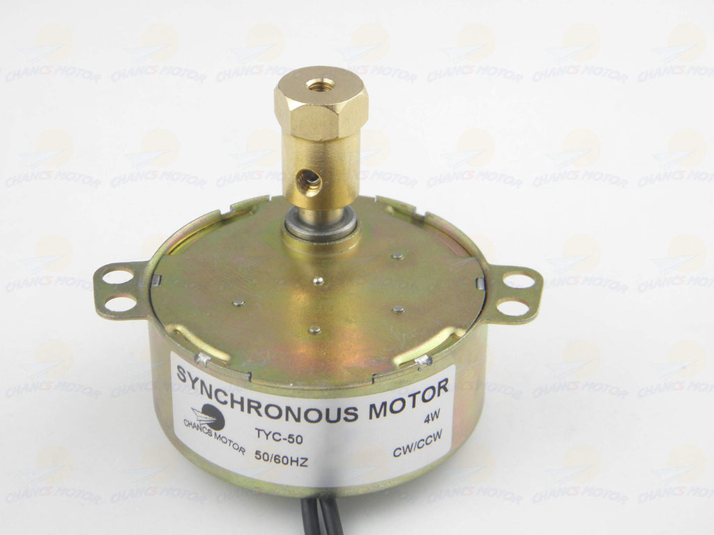 CHANCS 5PCS Synchron Motor Synchronous Turntable Motor TYC-50 60HZ 5-6RPM 110V Electric Motor for Cup Turner,Cuptisserie Rotator with 7mm Flexible Coupling Connector