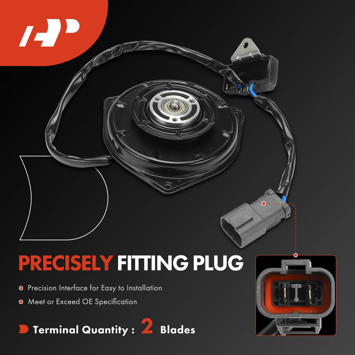 A-Premium Radiator Fan Motor Compatible with Honda