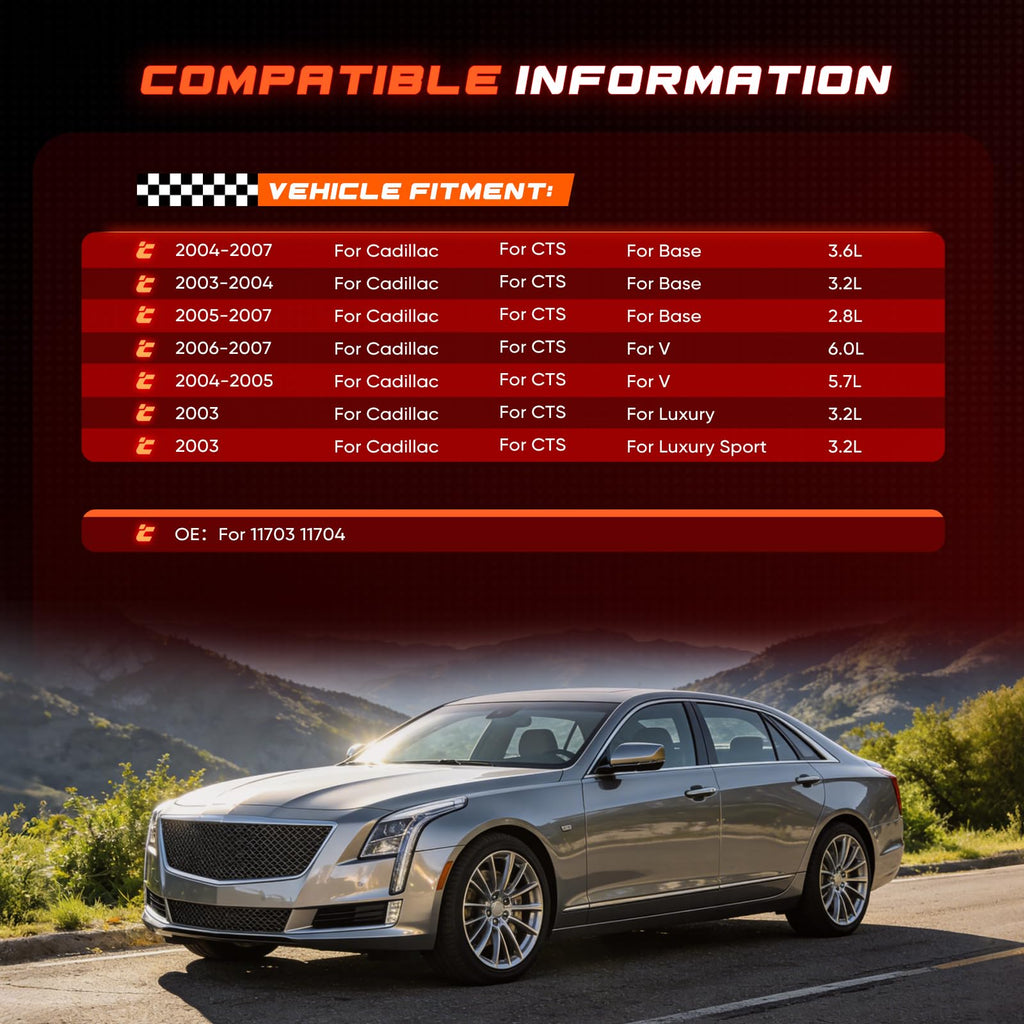 CCIYU Struts Spring Assembly Complete for Cadillac CTS 03-07