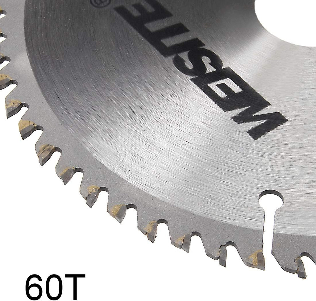6" Circular Saw Blade, 60T 1" Arbor with 7/8" Ring, Wood TCT Carbide Tipped Slitting Saw
