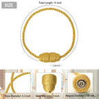 Magnetic Curtain Tiebacks Rope Curtain Tie Backs for Curtains 8 Pack Curtain Holders for Drapes Decorative Window