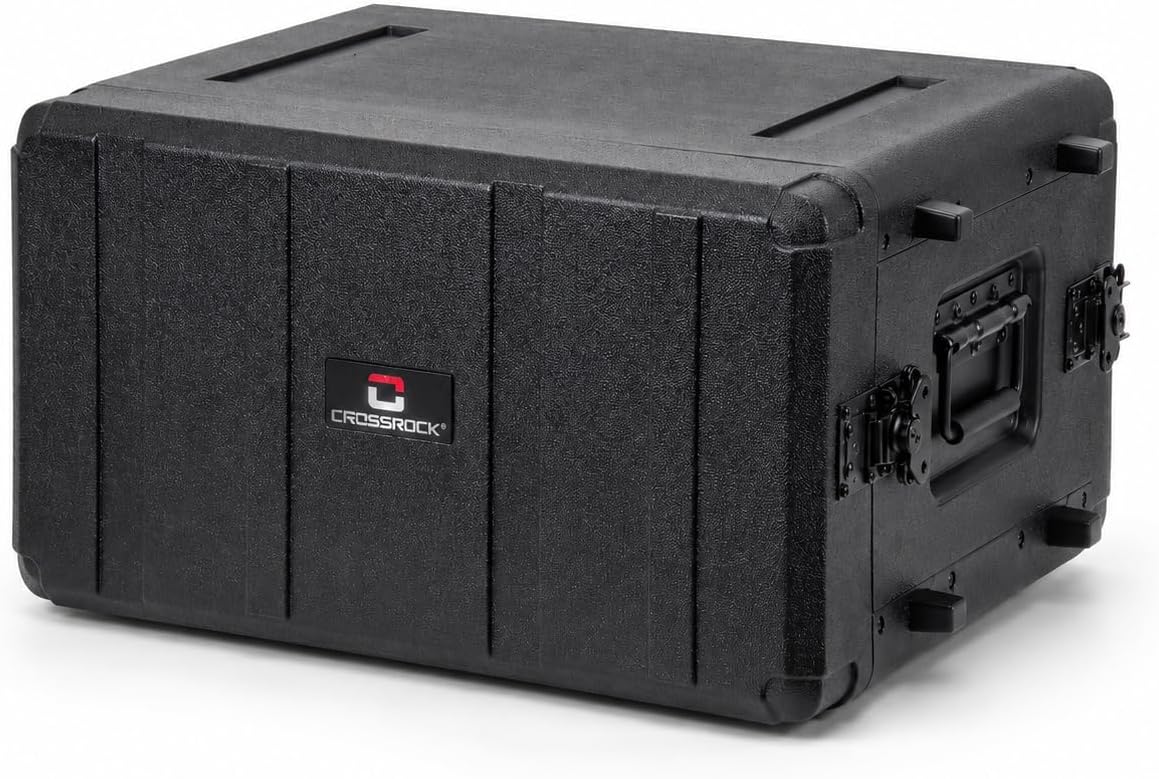 5U Rack Case 13.7" | Complete Wireless System Case, Adjustable Rails 9"–13", Extra-Deep Lids, Watertight PE