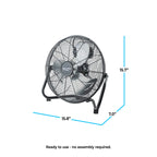 12" 3-Speed Low-Profile Desk & Floor Fan