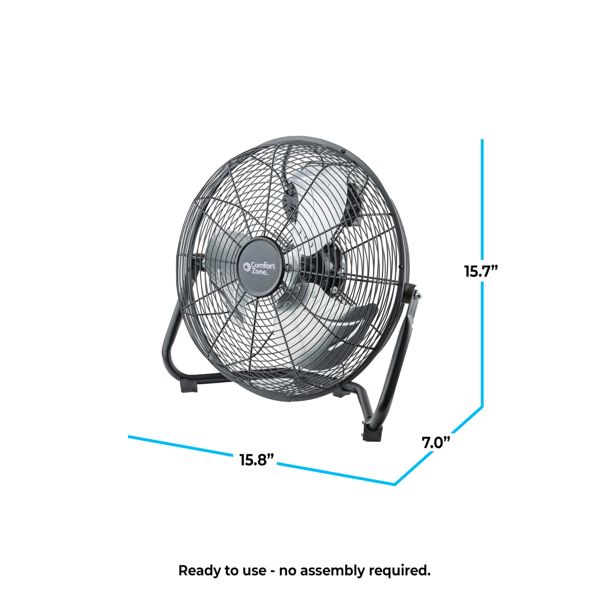 12" 3-Speed Low-Profile Desk & Floor Fan