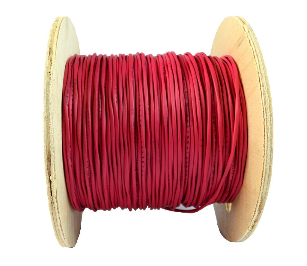 2C/18 AWG SOLID COPPER RED FIRE ALARM WIRE SECURITY CABLE FPLR PVC 500 FT UL