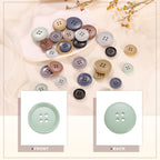 6pcs Round Sewing Buttons 25mm (1") 4 Holes Craft Button