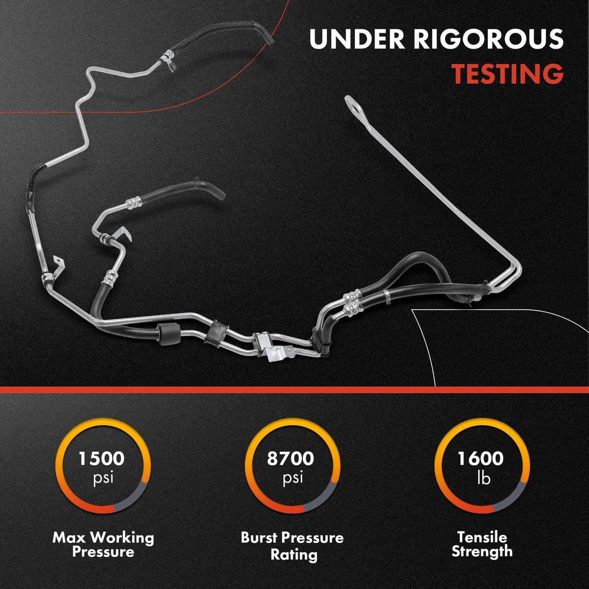 A-Premium Power Steering Return Hose Line Assembly, Replace 68081024AH
