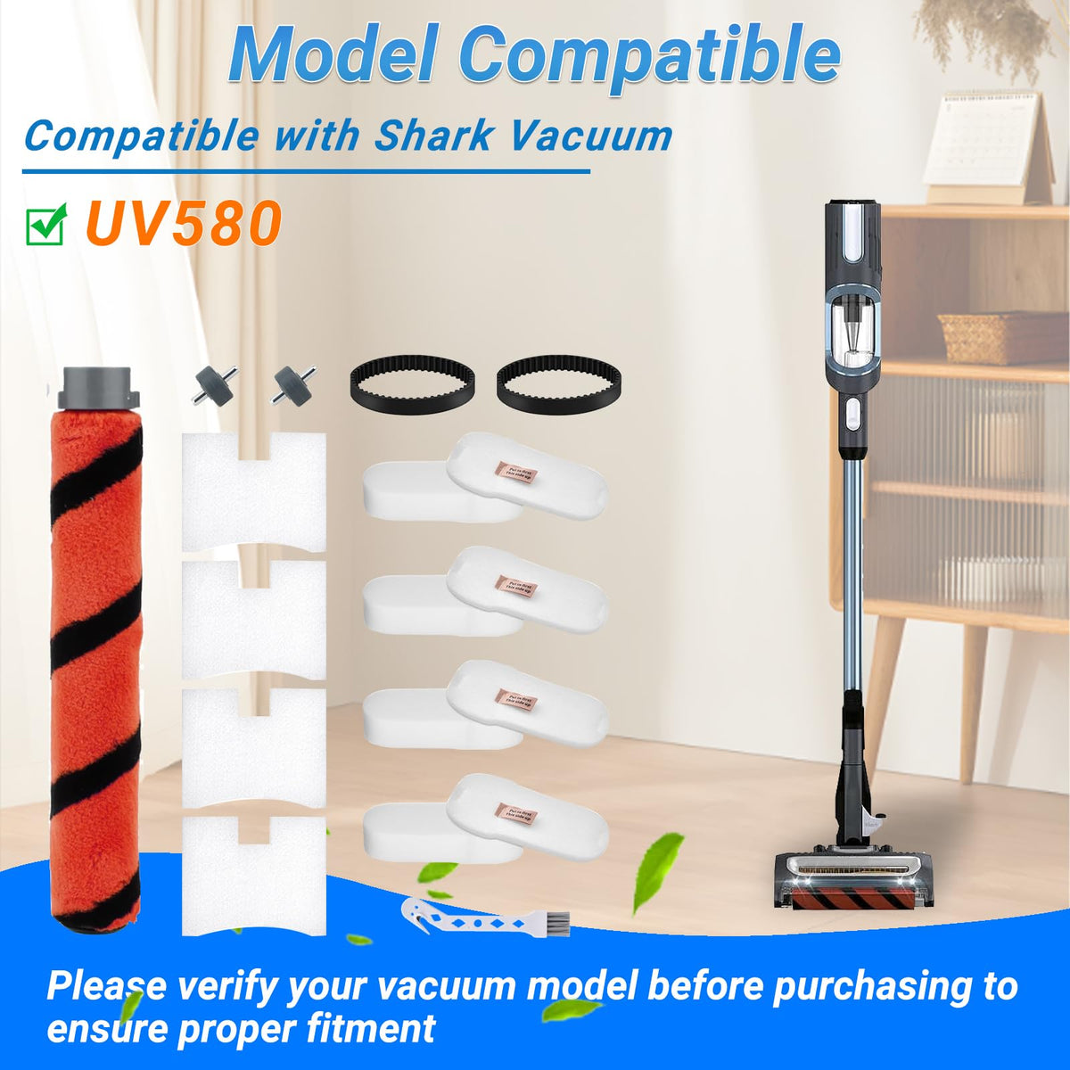 UV580 Brush Roller Filter Replacement Compatible with Shark UV580 Vacuum