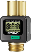 RESTMO Water Flow Meter, Measure Gallon/Liter Consumption and Flow Rate