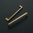 Champagne Bronze Kitchen Square Cabinet Handles 6-1/4 Inch 20 Pack