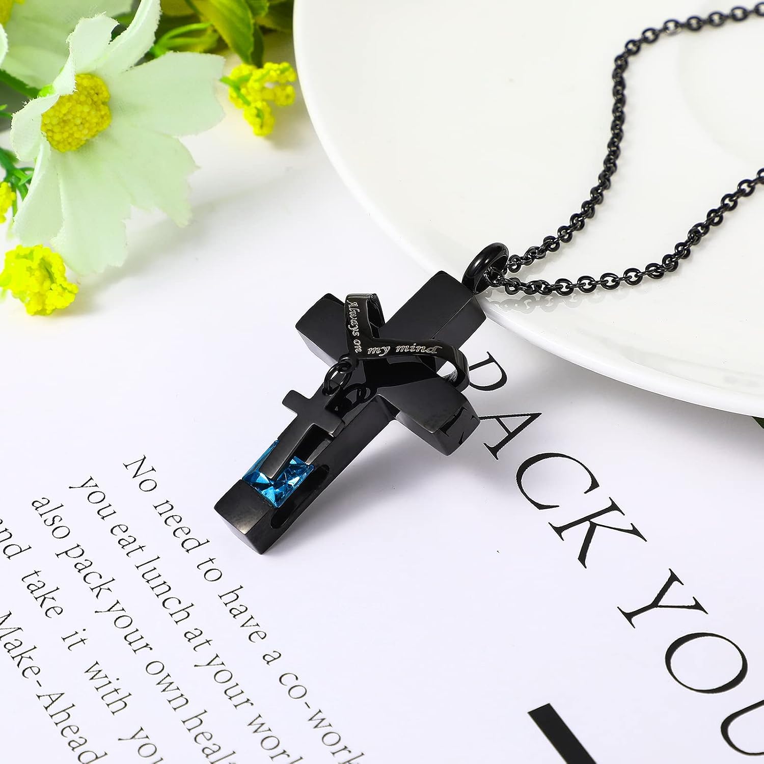 5 Pcs Urn Necklaces for Ashes Cremation Keepsake