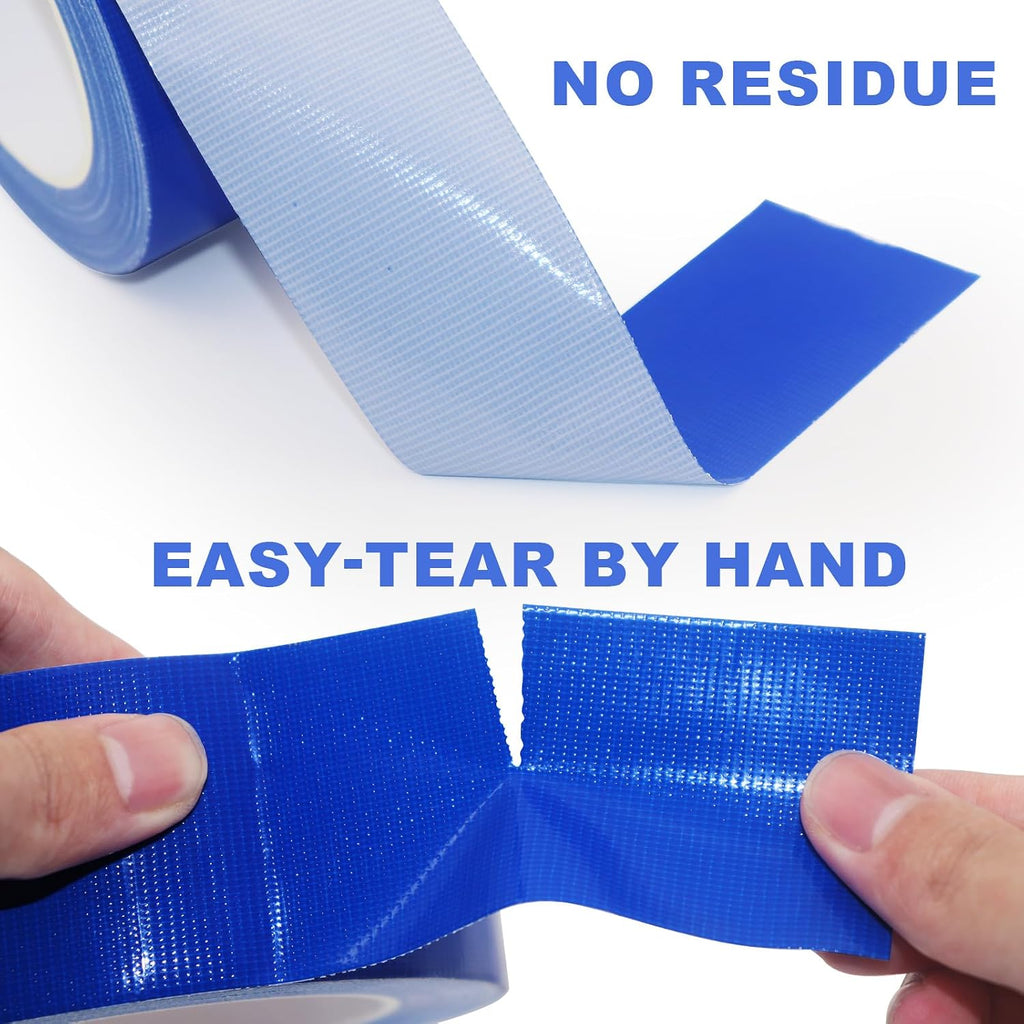Blue Duct Tape, 2 Inches x 32 Yards, Heavy Duty, Strong Adhesive