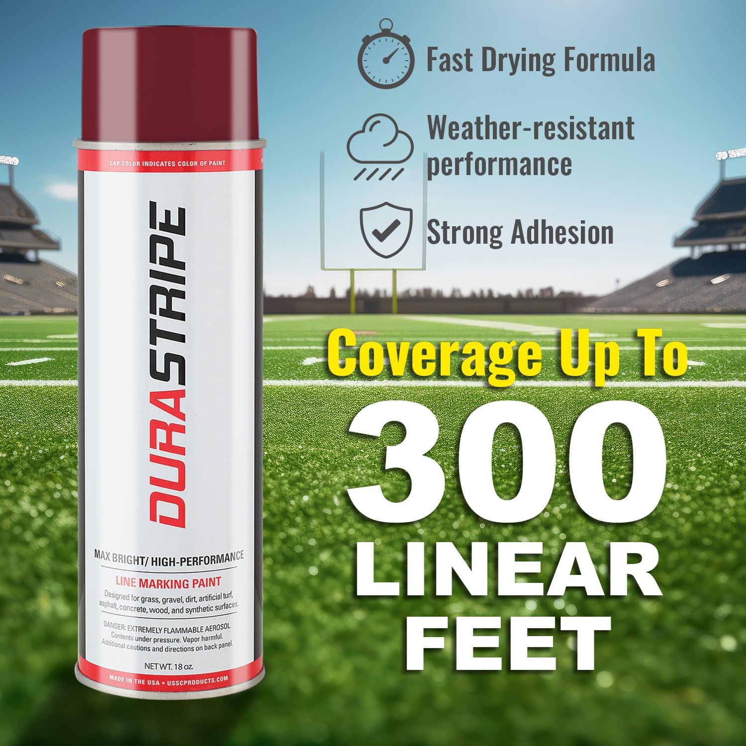 Athletic Field Marking Paint (Cardinal Red)